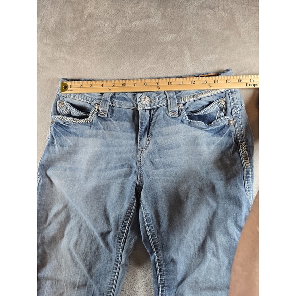 Rock Revival Jeans Womens 31 Sasha Easy Bootcut Blue Denim 29" Inseam - Picture 3 of 9